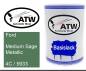 Preview: Ford, Medium Sage Metallic, 4C / 5933: 500ml Lackdose, von ATW Autoteile West.